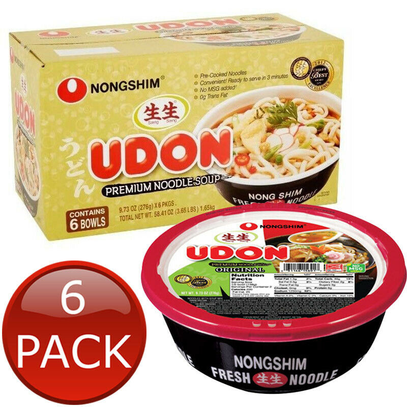 Instant Udon Noodles
 6 x NONG SHIM UDON NOODLE BOWL JAPANESE STYLE INSTANT