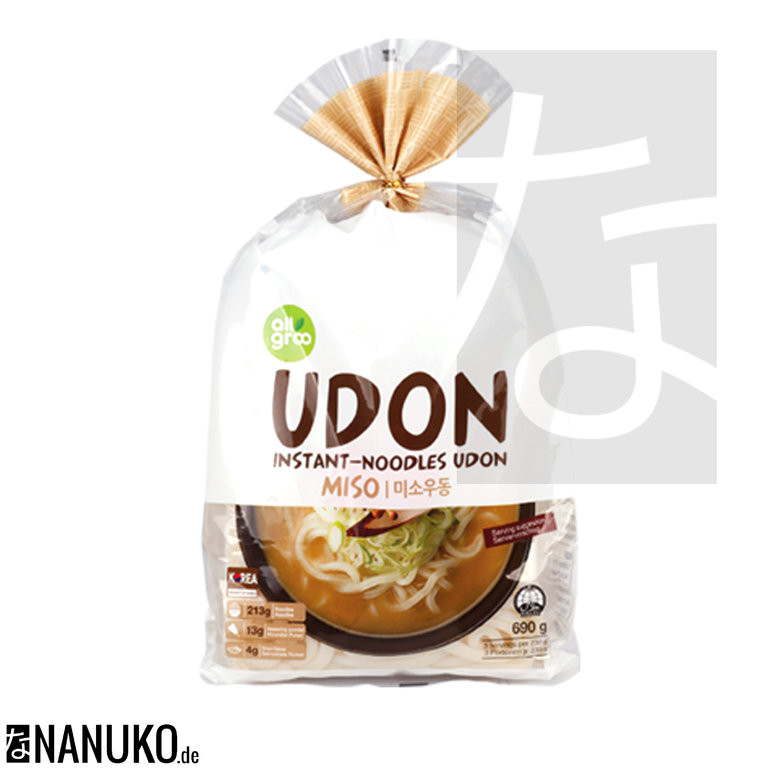 Instant Udon Noodles
 All Groo Instant Udon Noodle Miso 690g