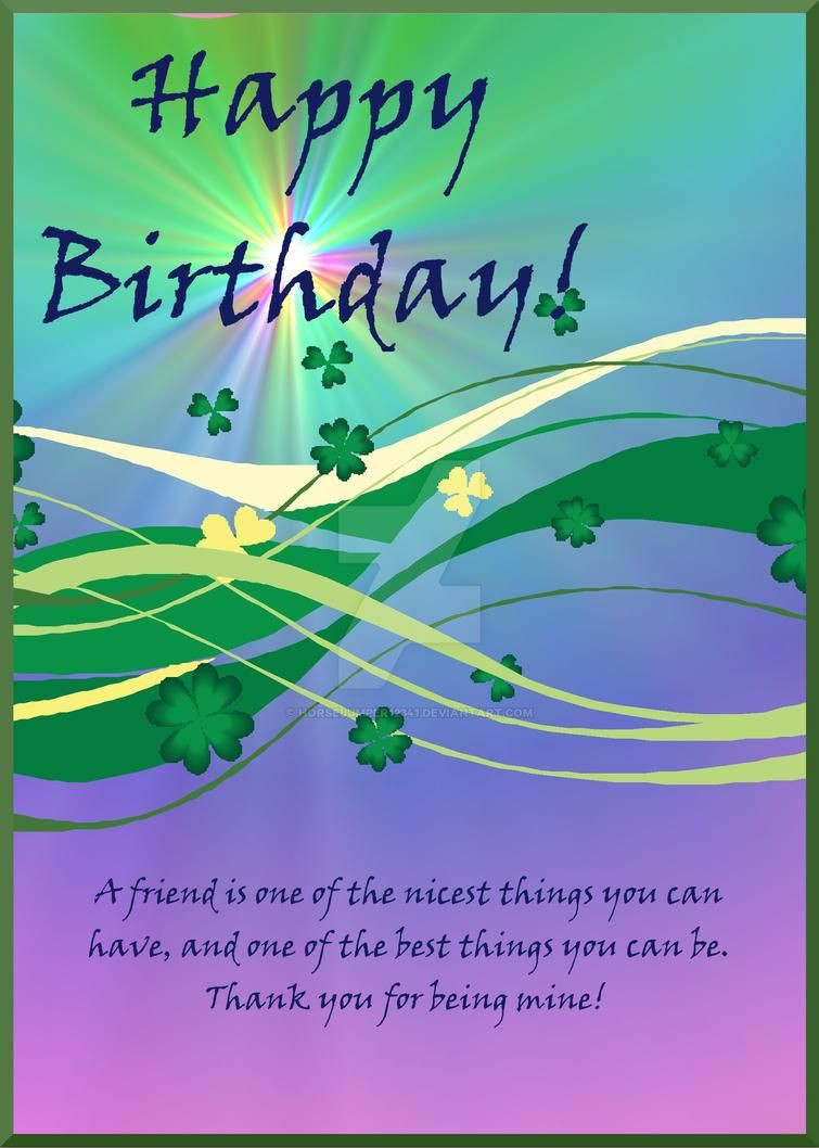 Irish Birthday Wishes
 Happy Irish Birthday by HorseJumper on DeviantArt