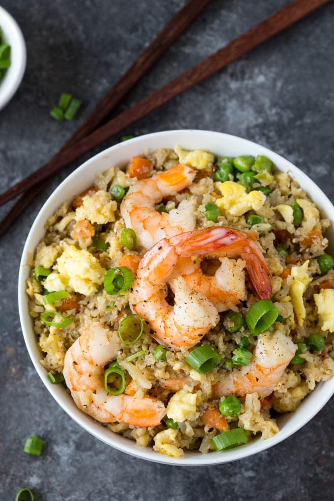 Is Shrimp Fried Rice Healthy
 Shrimp Fried Cauliflower Rice Simple Healthy Kitchen