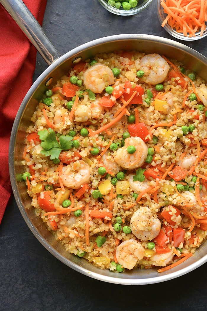 Is Shrimp Fried Rice Healthy
 Healthy Shrimp Fried Rice Low Carb GF Low Cal Skinny