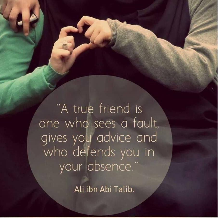 Islamic Friendship Quotes
 true friends
