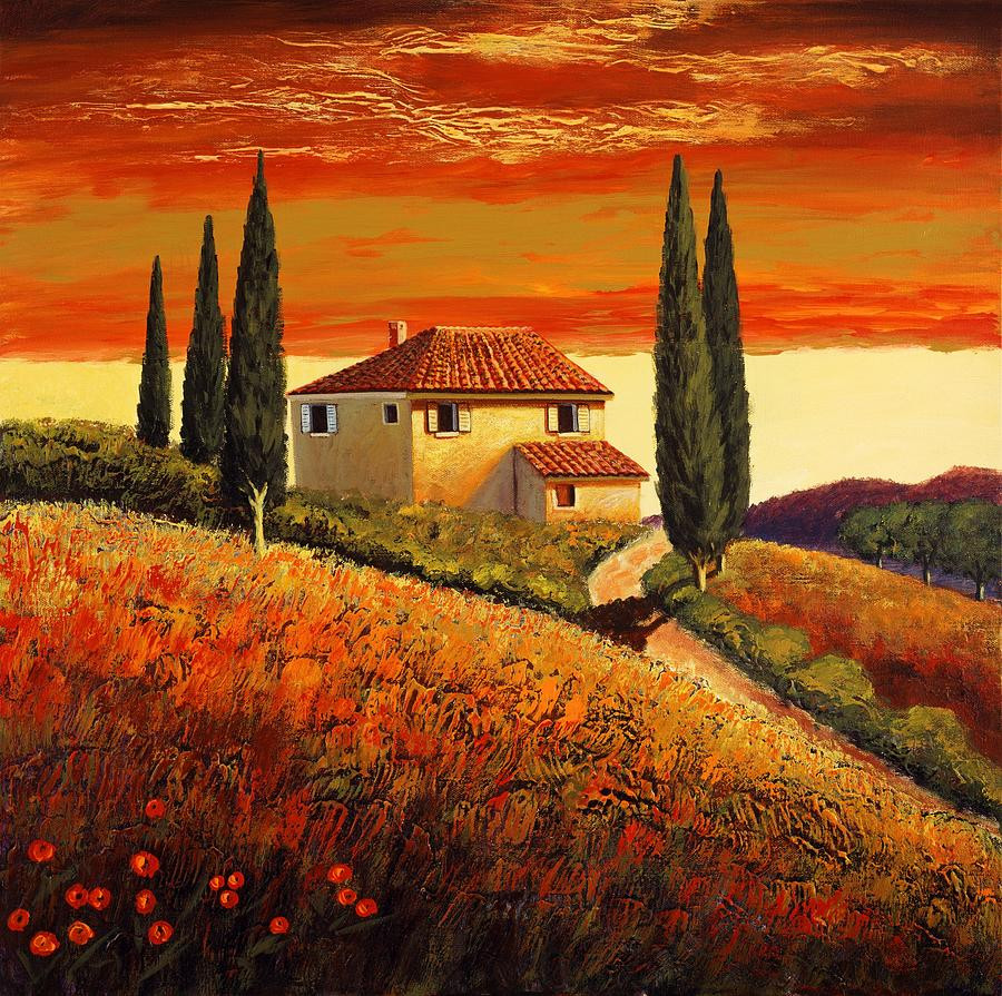 30 Inexpensive Italian Landscape Painting Home Family Style And Art   Italian Landscape Painting Lovely Sunset Over Tuscany 2 Painting By Santo De Vita Of Italian Landscape Painting 