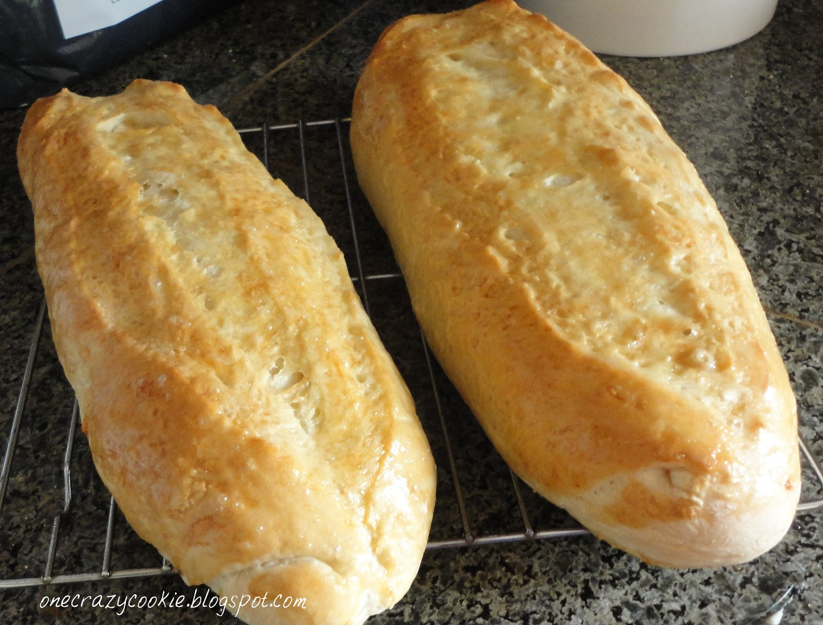 Italian Loaf Bread
 e Crazy Cookie Crusty Italian Bread