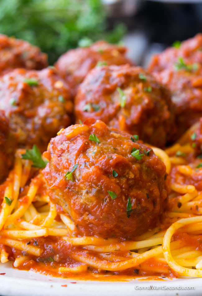 Italian Spaghetti And Meatballs Recipes
 Easy Italian Baked Meatballs With Video Just Like Nonna