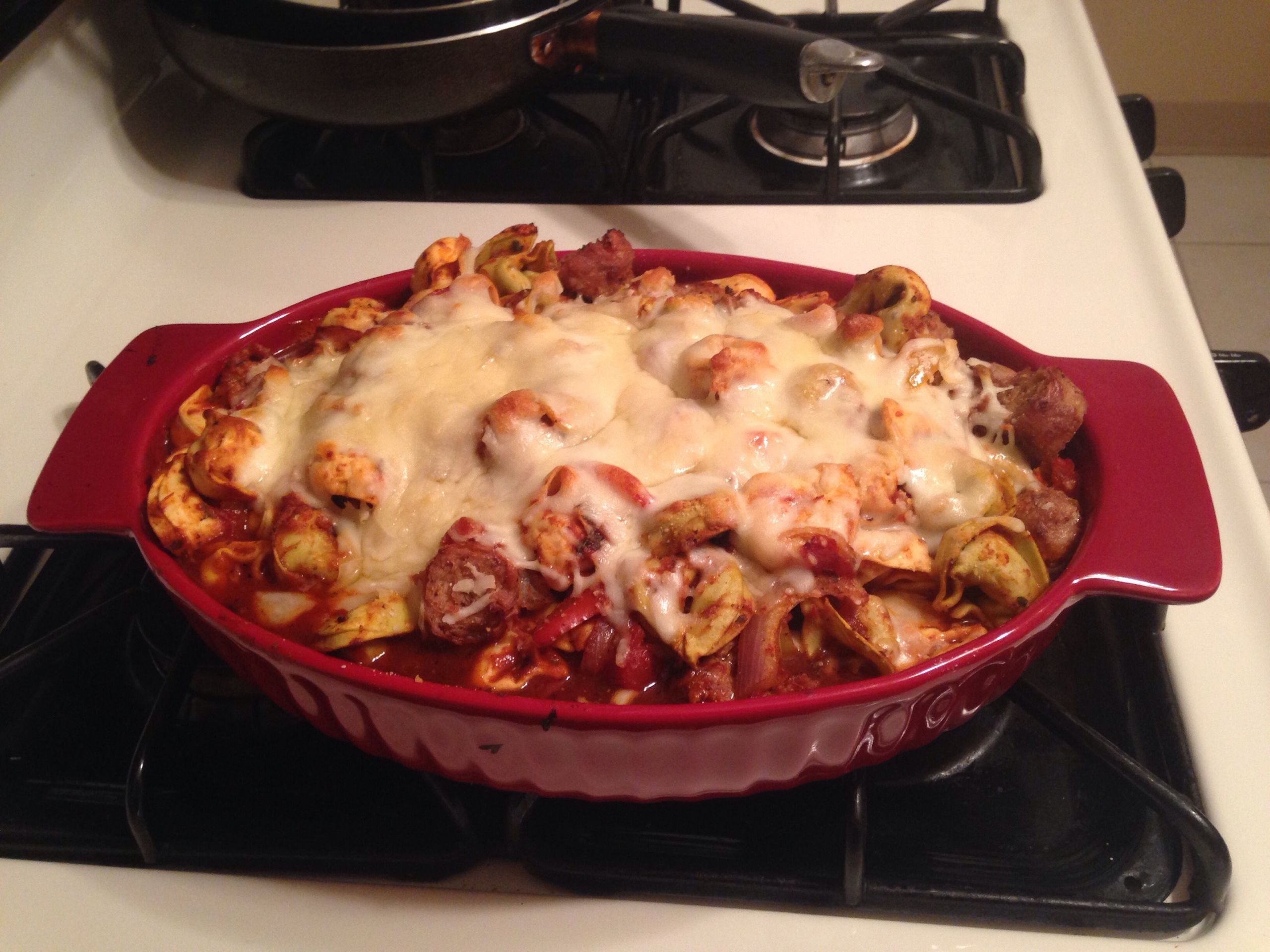 Italian Turkey Sausage
 Easy Cheesy Tortellini w Sweet Italian Turkey Sausage