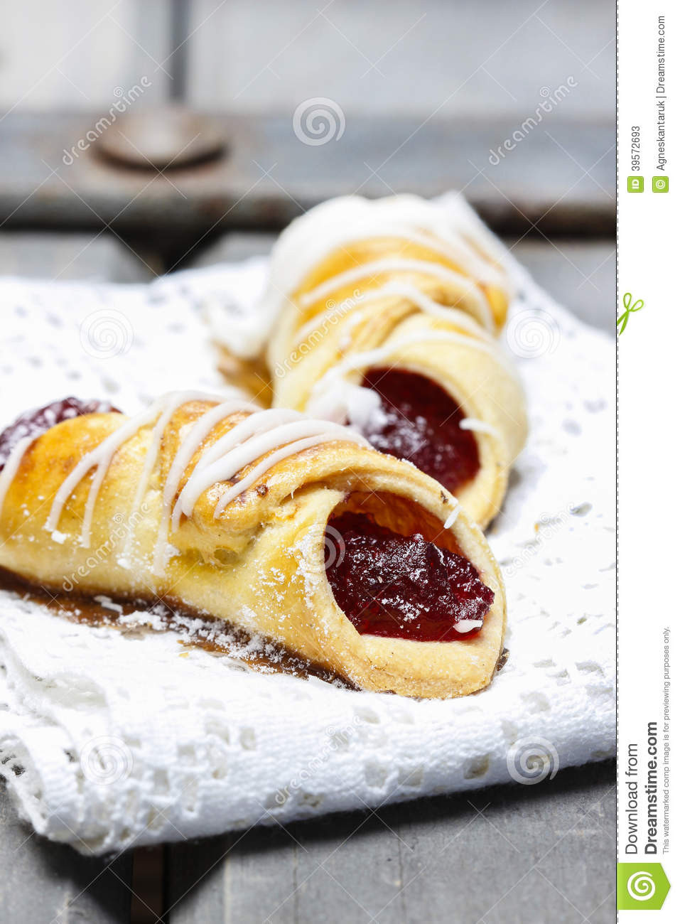Jam Filled Shortbread Cookies
 Shortbread Cookies Filled With Jam Stock Image