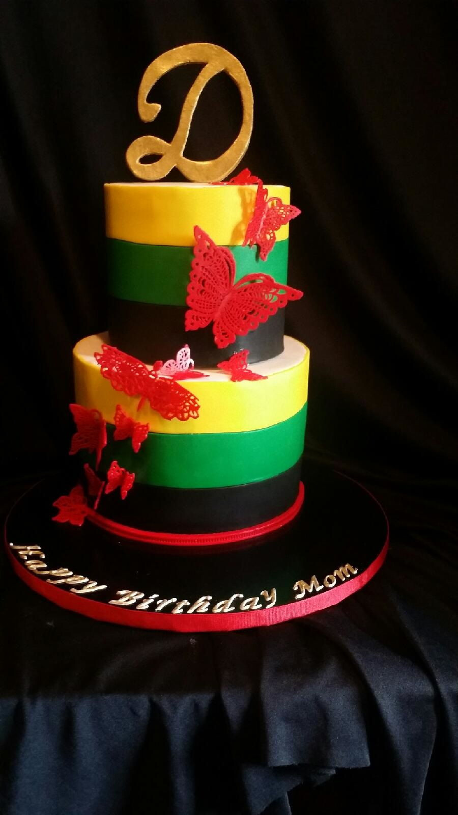Jamaican Birthday Cake
 Jamaican Butterfly Theme CakeCentral