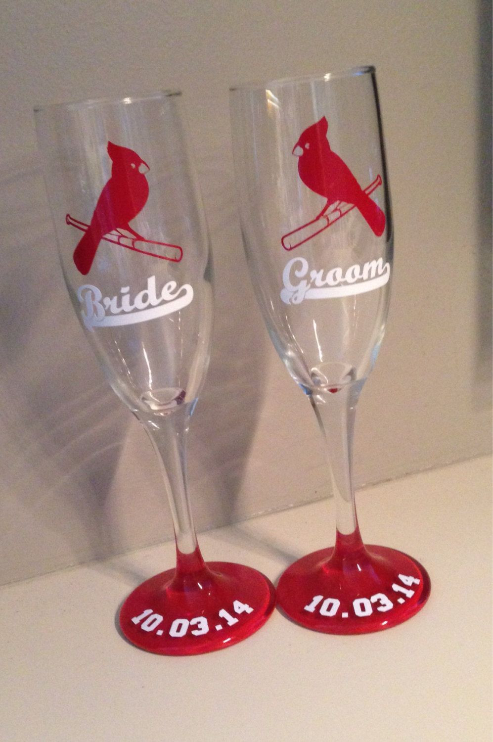 Jamie Foxx Wedding Vows Lyrics
 St Louis Cardinals Champagne Glass set by Randipity on