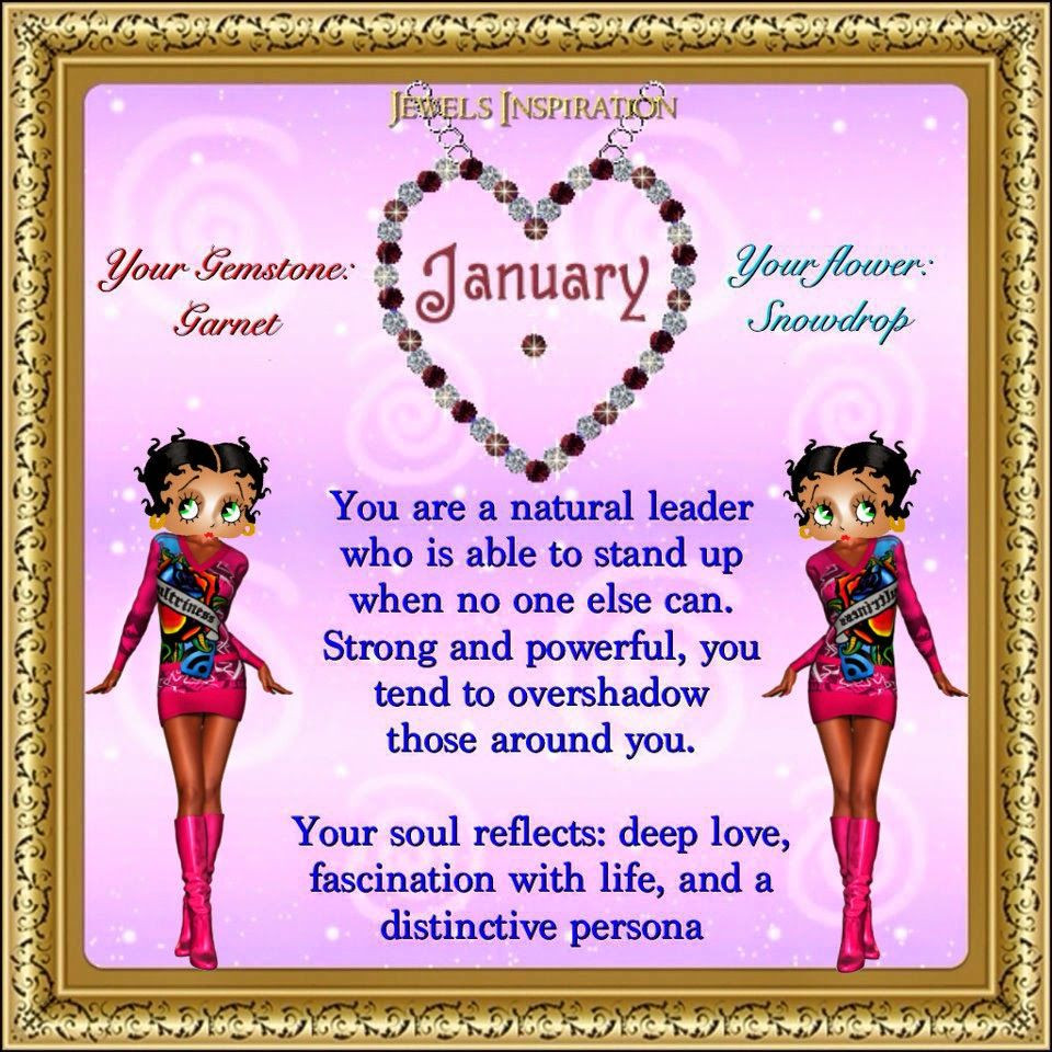 January Birthday Quotes
 Zodiac and Birth Month Jewels Art Creation