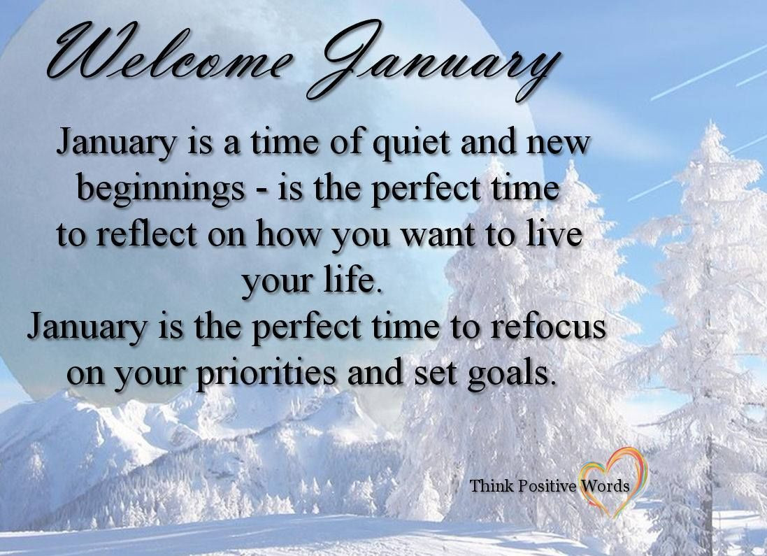 January Inspirational Quotes
 Wel e January s and for