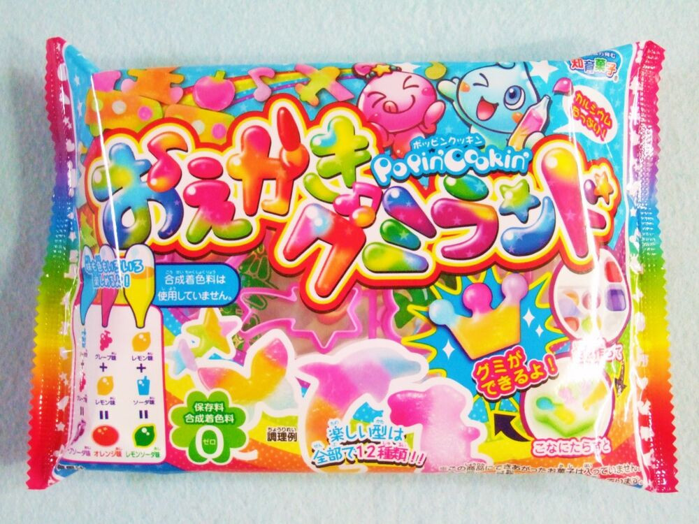 Japanese DIY Candy Kit
 Kracie Japan Popin Cookin OEKAKI GUMMY LAND DIY Japanese