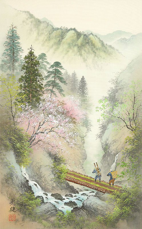 Japanese Landscape Painting
 Koukei Kojima [小島光径] The Cherry Blossoms