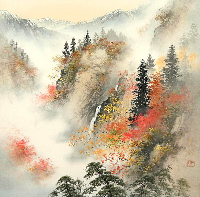 Japanese Landscape Painting
 Koukei Kojima [小島光径] The Cherry Blossoms