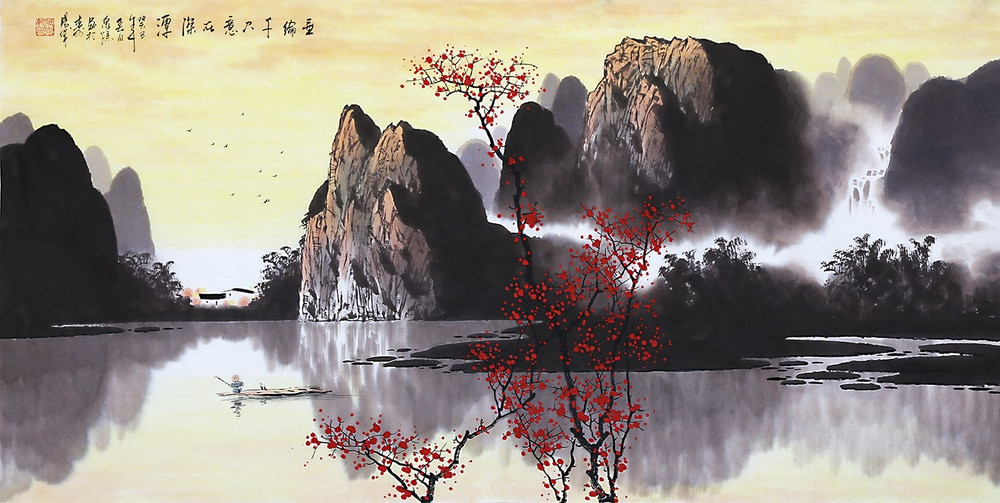 Japanese Landscape Painting
 Aliexpress Buy Chinese painting Artist Oriental