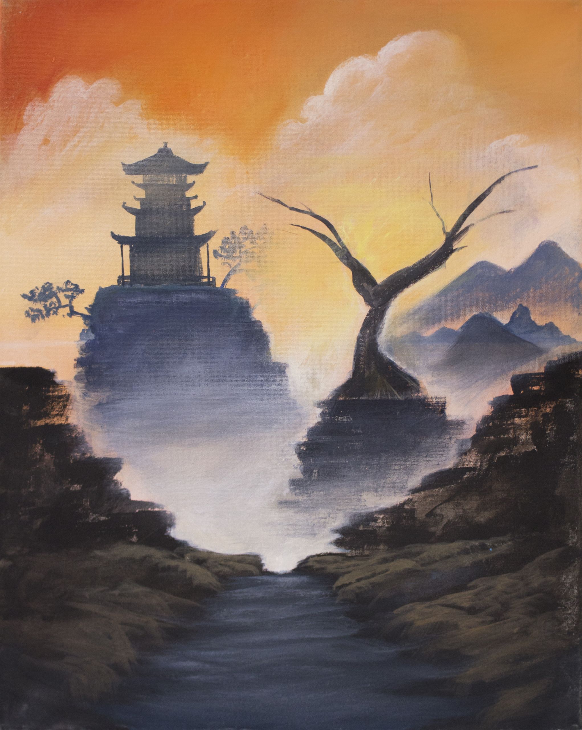Japanese Landscape Painting
 Japanese Landscape by WhimsyWulf on DeviantArt