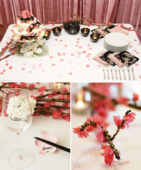 Japanese Themed Wedding
 Love In Blossom Japanese Inspired Wedding Hostess with