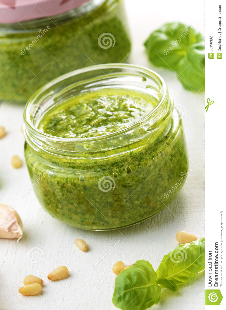Jarred Pesto Sauce
 Pesto Sauce Jar Stock graphy Image