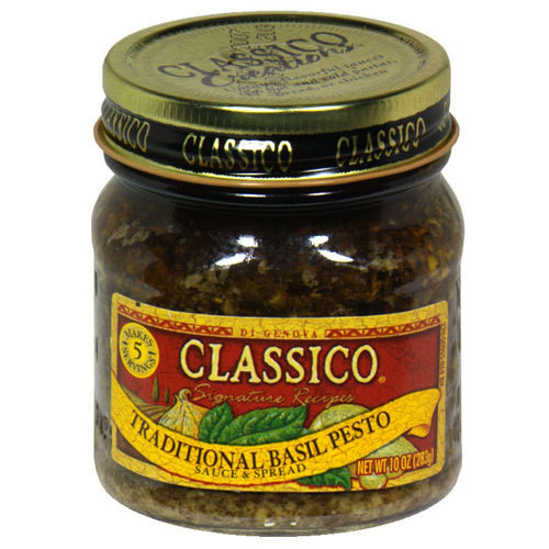 Jarred Pesto Sauce
 Classico Pesto Sauce Traditional Basil 8 1 oz jar