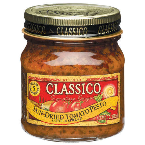 Jarred Pesto Sauce
 Classico Pesto Sauce Sundried Tomato 8 1 oz jar