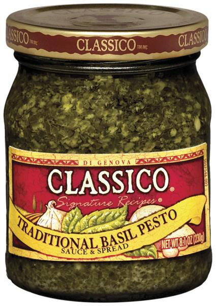 Jarred Pesto Sauce
 Classico Signature Recipes Traditional Basil Pesto Sauce