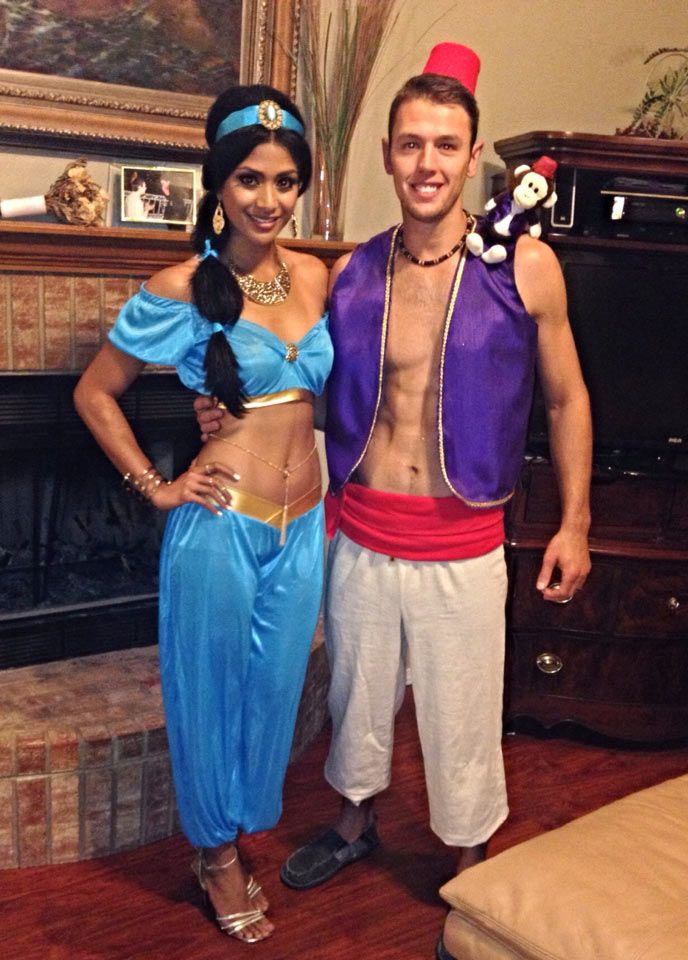 Jasmine Costume DIY
 DIY Princess Jasmine Halloween Costume Idea 3