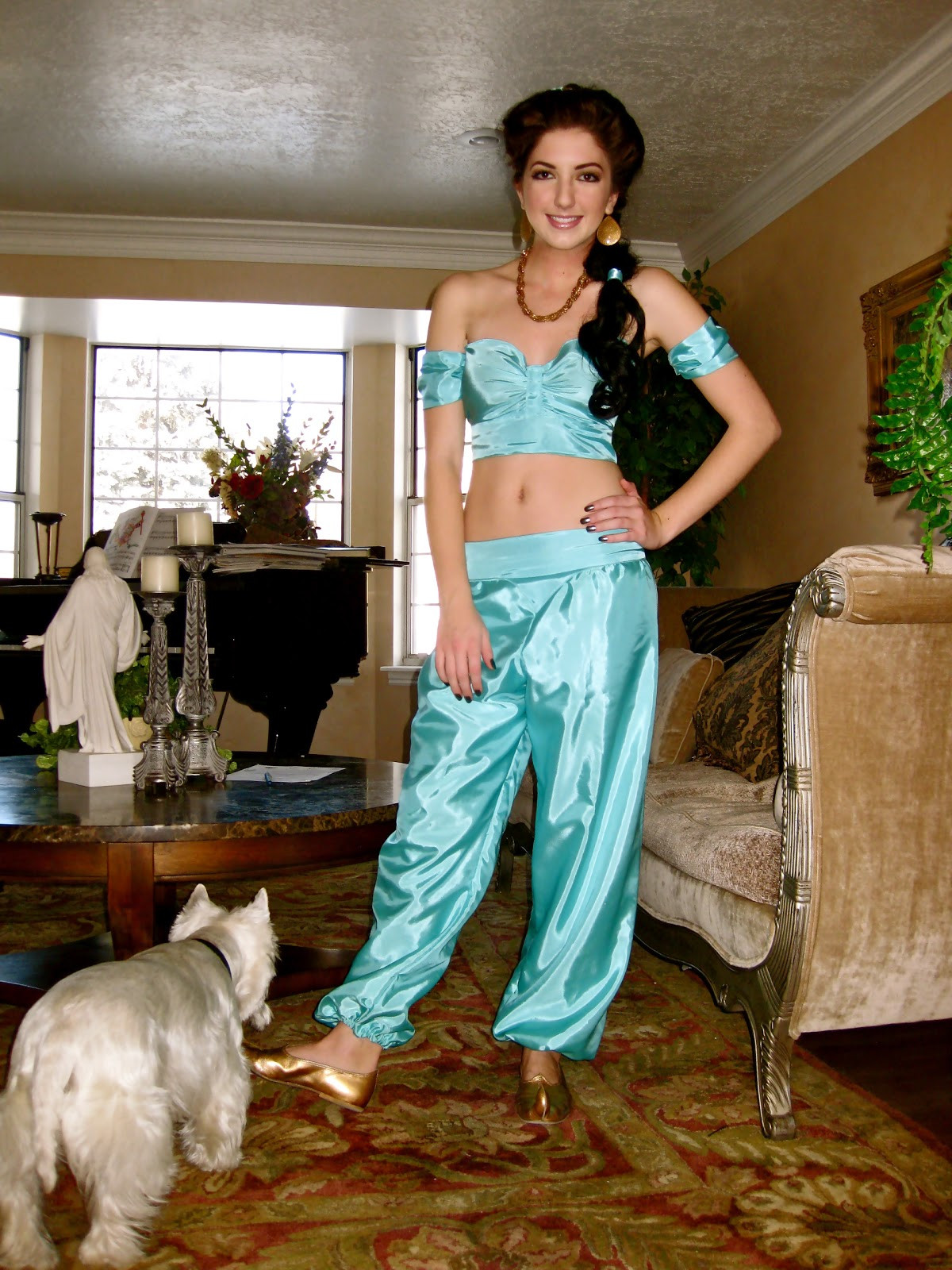 Jasmine Costume DIY
 JayMay life lessons My Princess Jasmine Costume