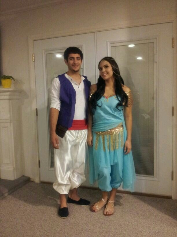 Jasmine Costume DIY
 Homemade aladdin costumes Aladdin ideas