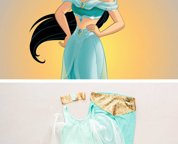 Jasmine Costume DIY
 DIY Princess Jasmine Costume