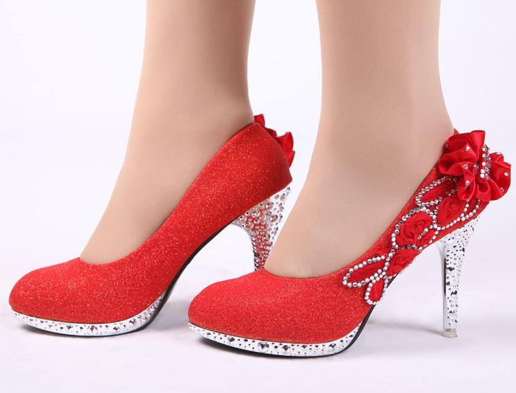 Jcpenney Wedding Shoes
 Spring And Autumn Woman Fashion High Heeled Bride Wedding