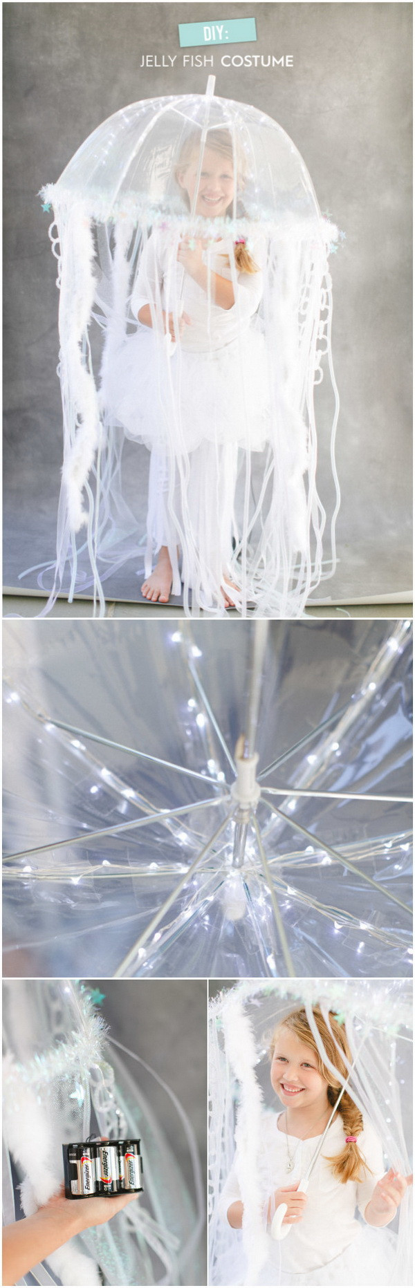 Jellyfish Costume DIY
 20 Creative DIY Halloween Costumes for Kids with Lots of