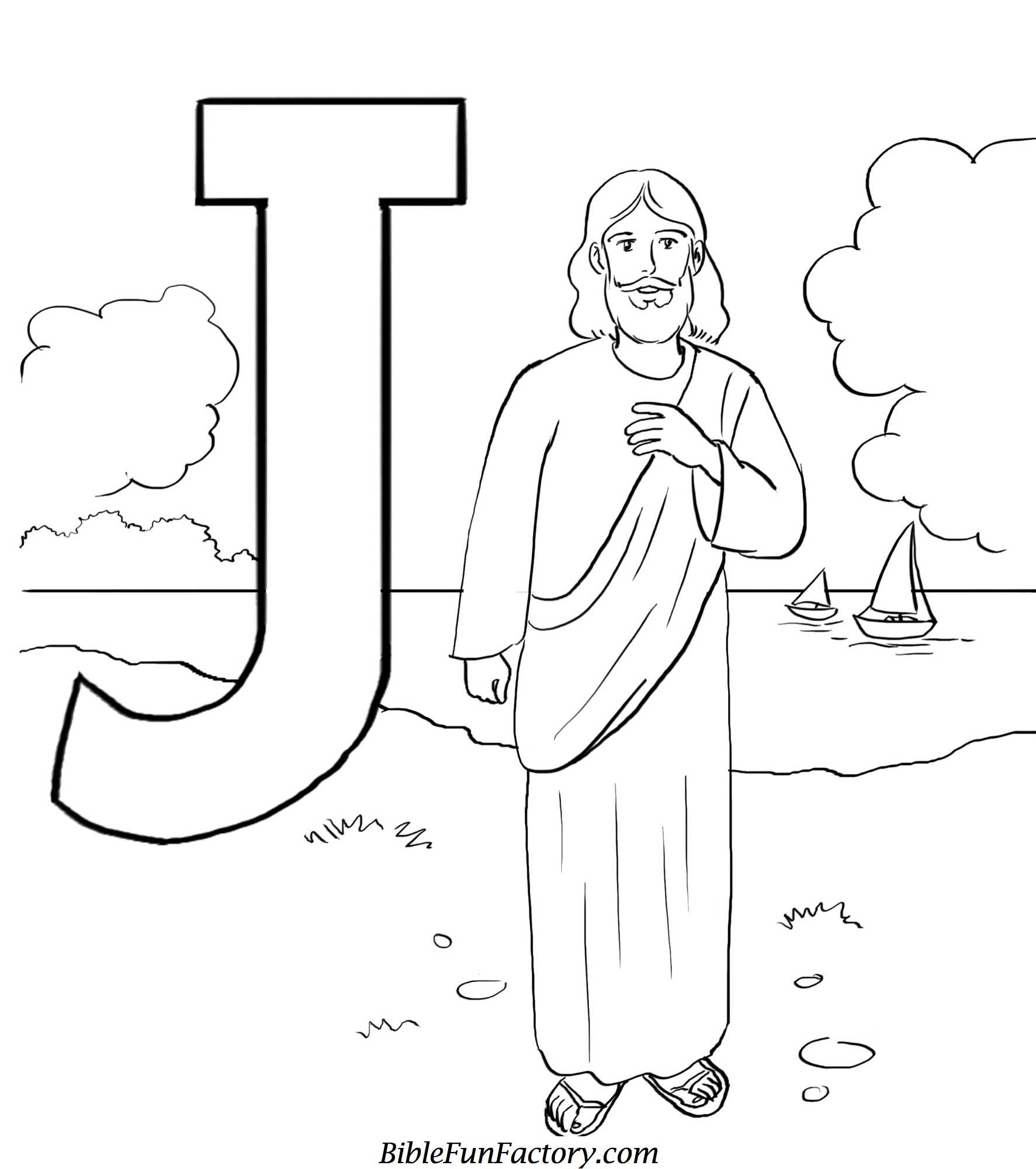 Jesus Children Coloring Page
 Free Jesus Coloring Pages Bible Lessons Games and