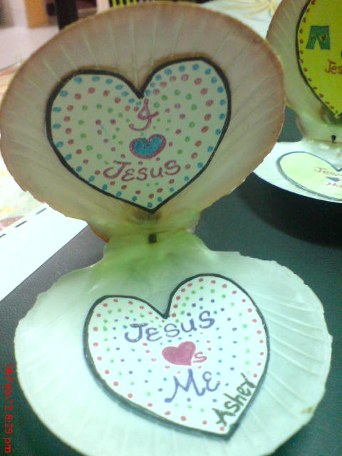 Jesus Loves The Little Children Craft
 Little Children TJC Donggongon Sea Shell Craft I