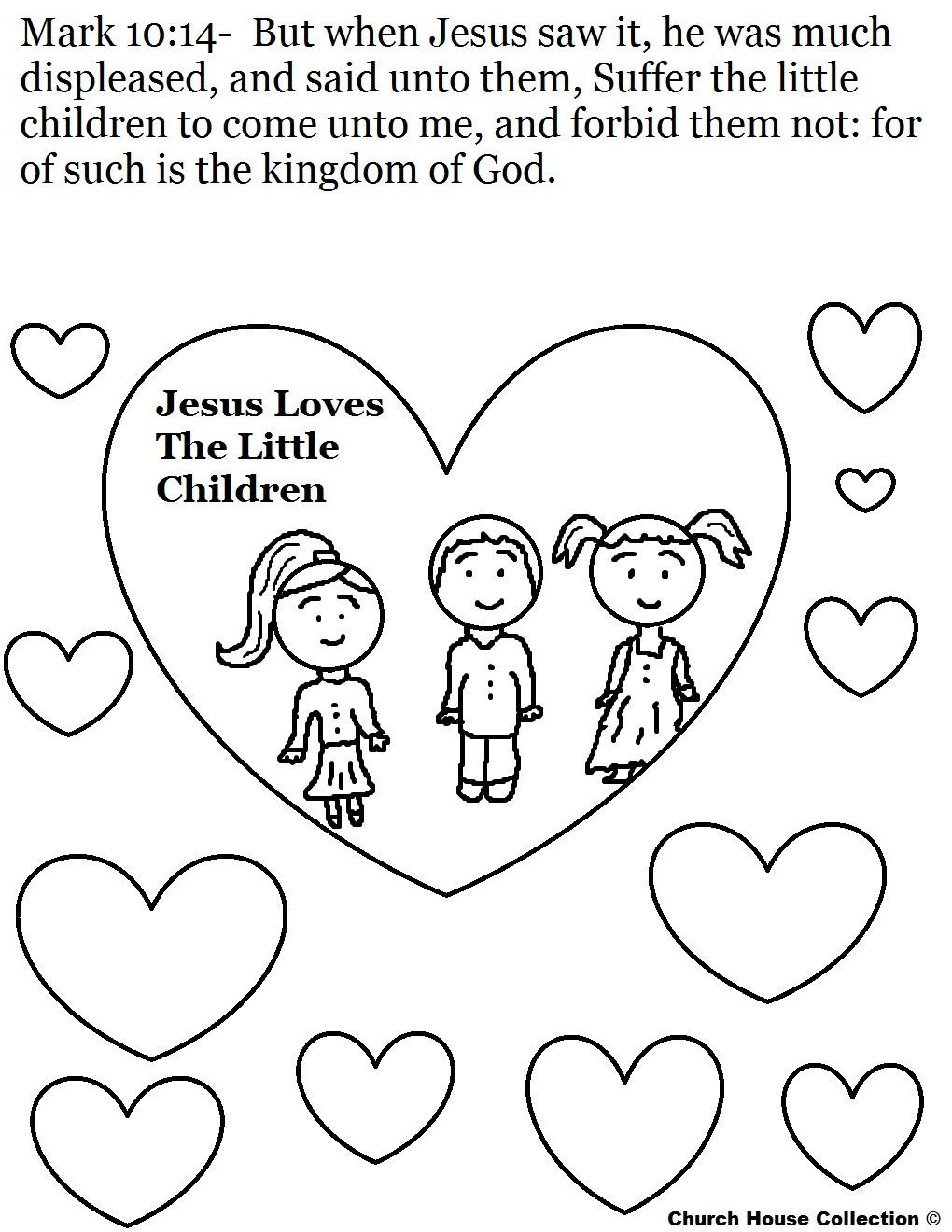 Jesus Loves The Little Children Craft
 Jesus loves the little children Coloring Page 1 020