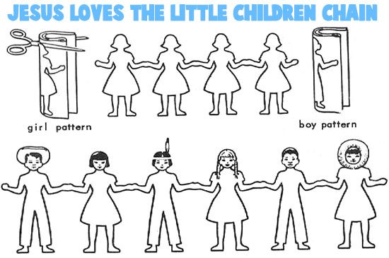 Jesus Loves The Little Children Craft
 Jesus loves the little children All the children of the