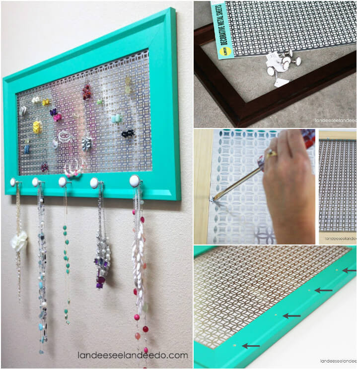 Jewelry Wall Organizer DIY
 100 DIY Jewelry Organizers & Storage Ideas Full