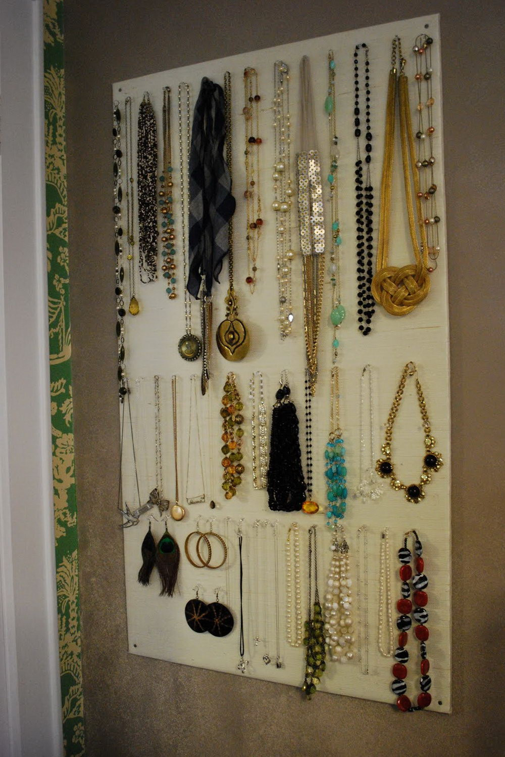 Jewelry Wall Organizer DIY
 Diy jewelry organizer wall beautifulearthja