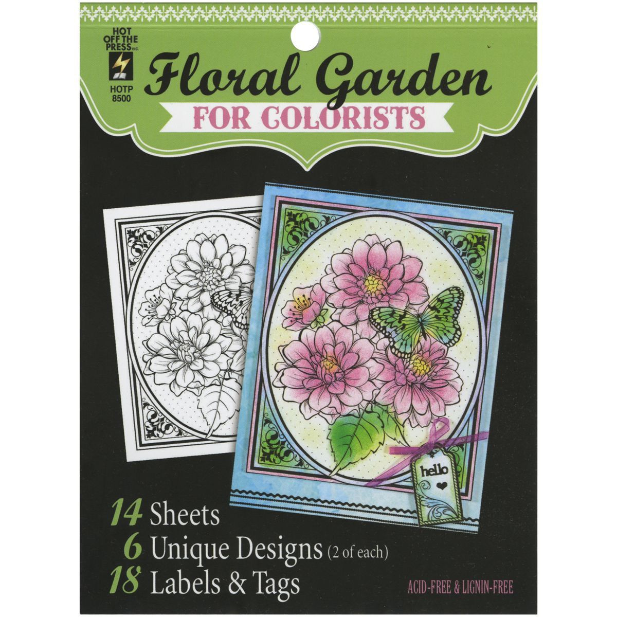 Joann Fabrics Adult Coloring Book
 Hot f The Press Colorist Coloring Book 5inX6in Floral