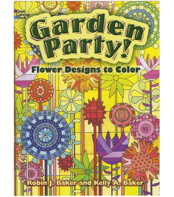 Joann Fabrics Adult Coloring Book
 Garden Party Coloring Book Jo Ann
