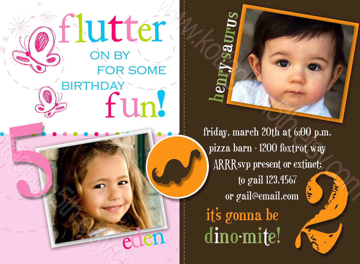 Joint Birthday Party Invitations
 Joint Birthday Party Invitations – FREE Printable Birthday