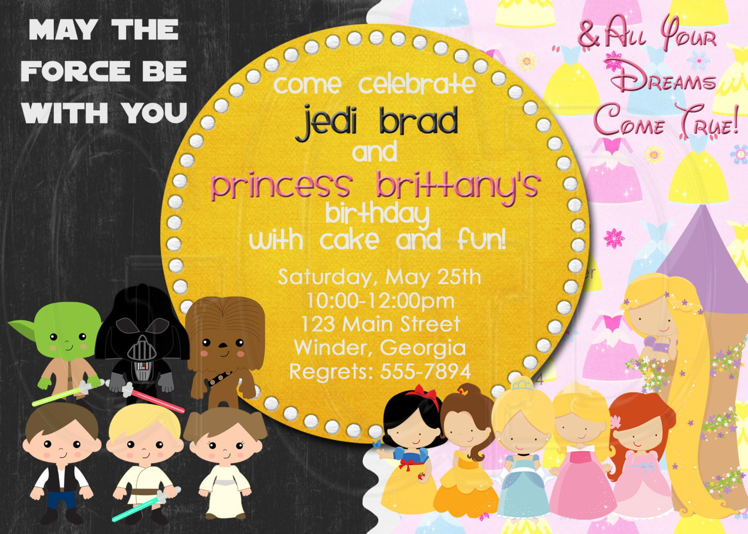 Joint Birthday Party Invitations
 Joint Birthday Party Invitation Wording