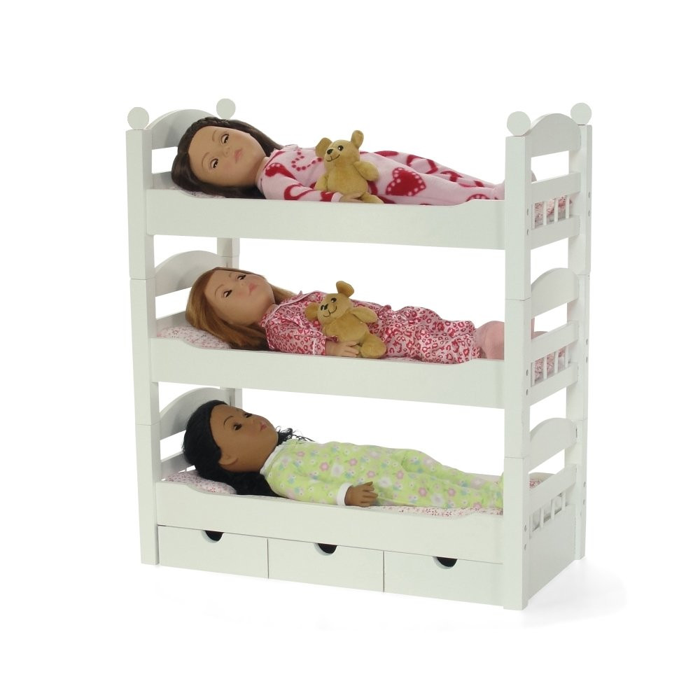 Journey Girls Wooden Bedroom Set
 Emily Rose 18 Inch Doll Furniture for American Girl Dolls