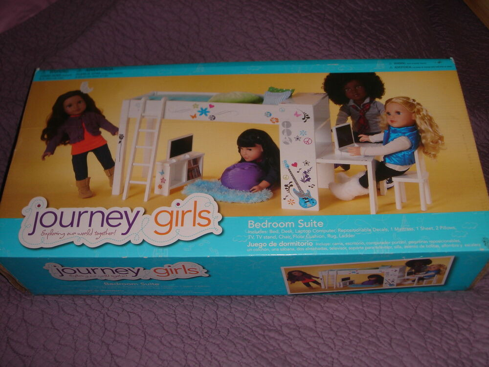 Journey Girls Wooden Bedroom Set
 JOURNEY GIRLS Wooden Bedroom Suite Loft Set 18" Doll