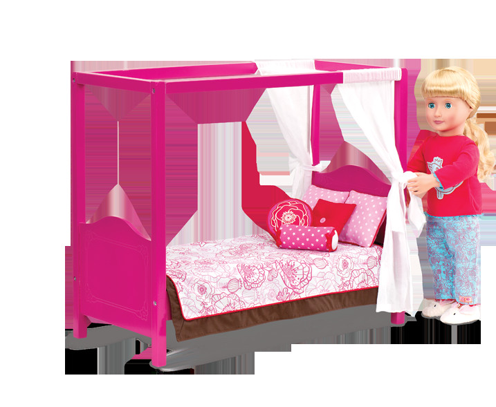 Journey Girls Wooden Bedroom Set
 My Sweet Canopy Bed Our Generation Dolls