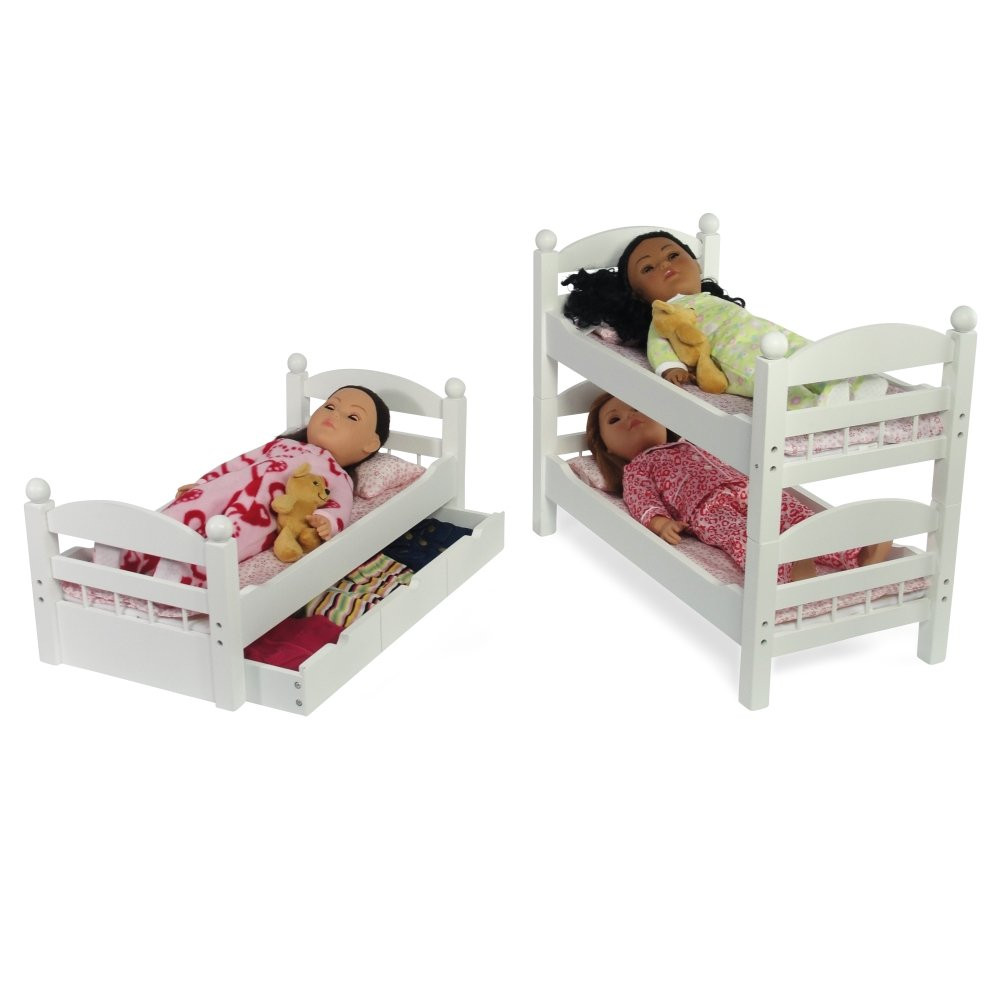 Journey Girls Wooden Bedroom Set
 Emily Rose 18 Inch Doll Furniture for American Girl Dolls