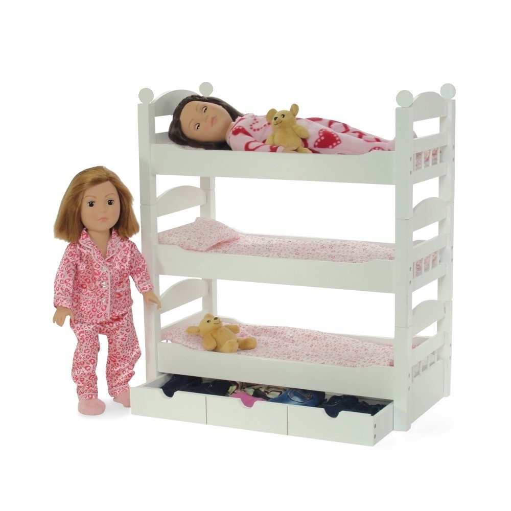 Journey Girls Wooden Bedroom Set
 Emily Rose 18 Inch Doll Furniture for American Girl Dolls