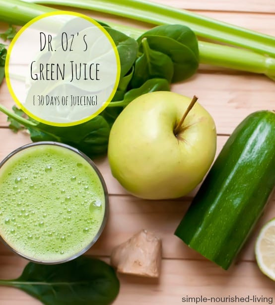 Juicing Recipes For Weight Loss Dr Oz
 Dr Oz’s Green Drink Juicing For Weight Loss
