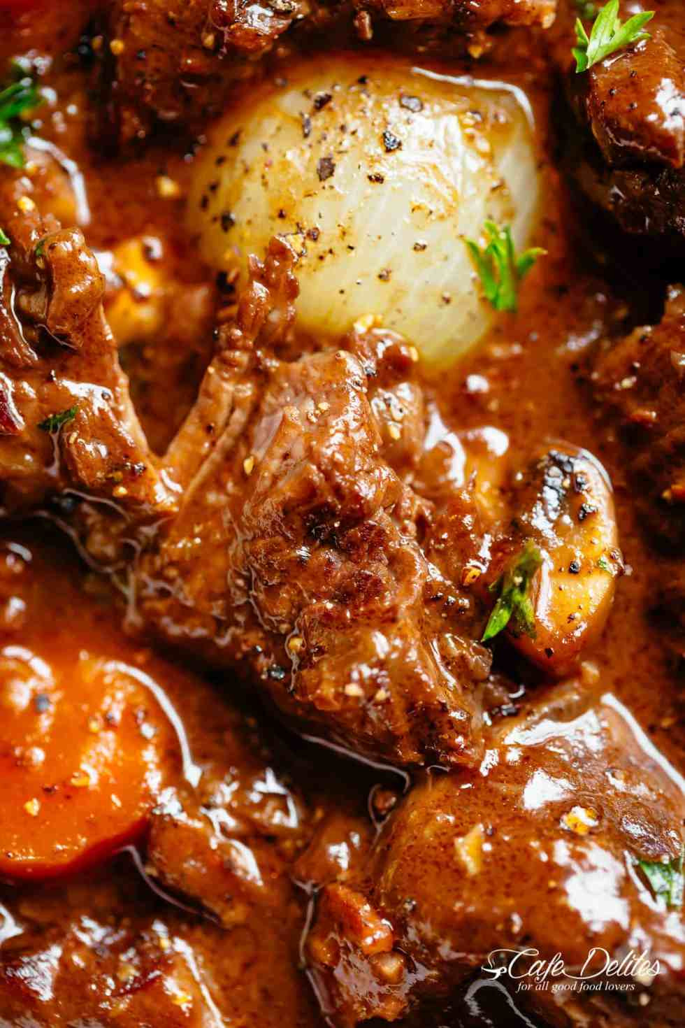 Julia Child Boeuf Bourguignon Recipes
 Beef Bourguignon Julia Child Recipe Cafe Delites