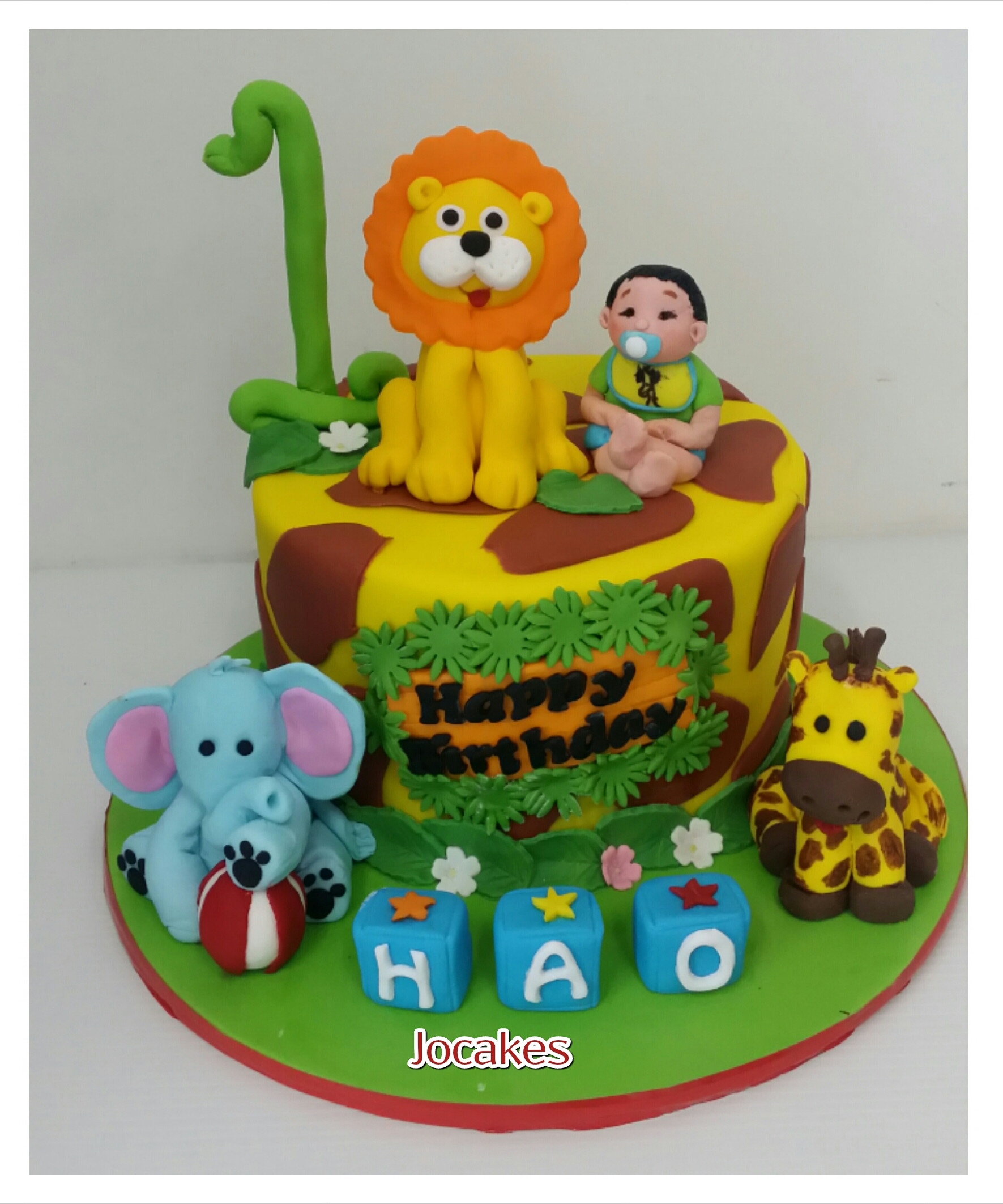 Jungle Birthday Cake
 1 year old cakes Cupcakes