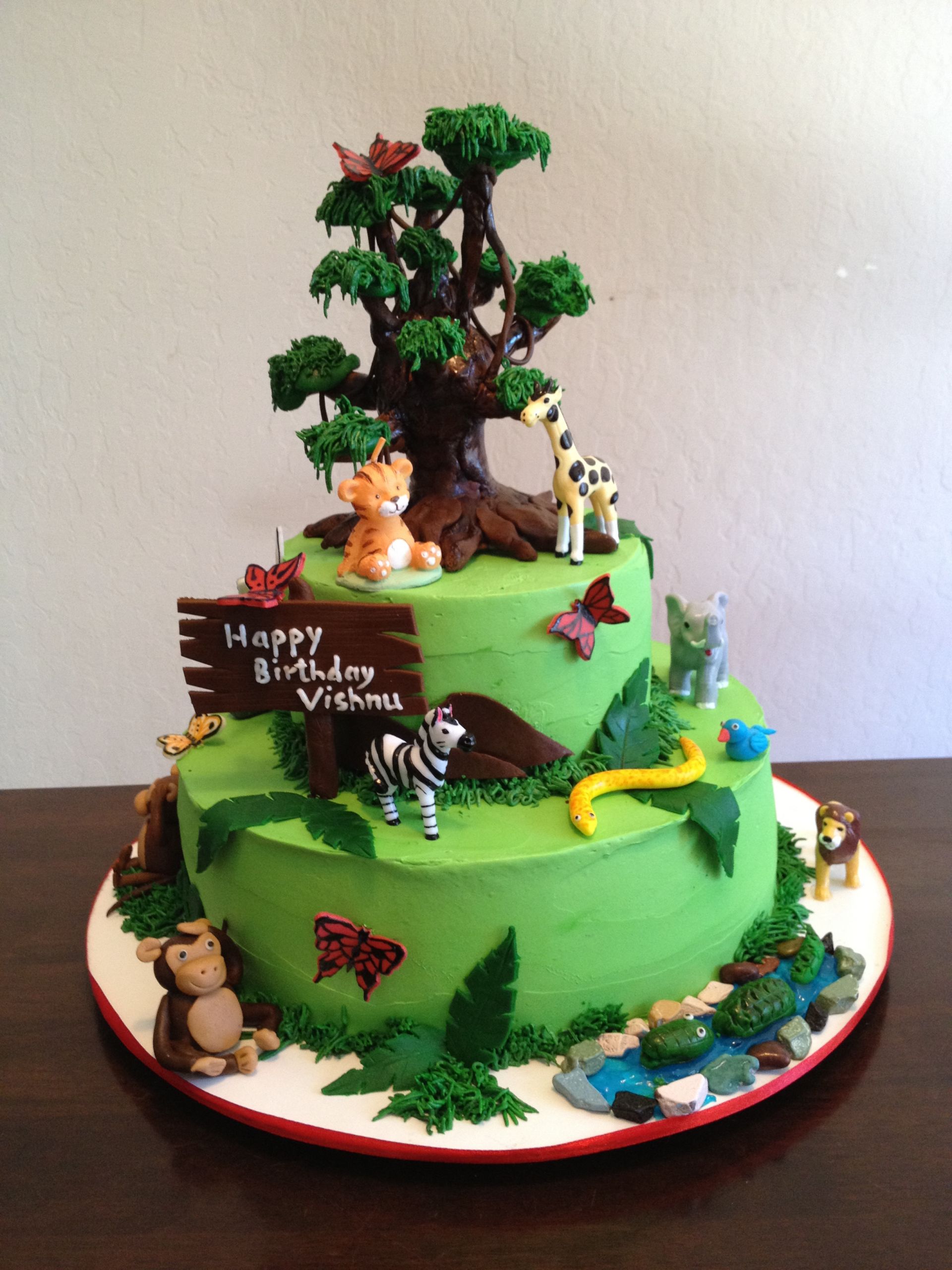 Jungle Birthday Cake
 Birthday cakes Baked In Heaven